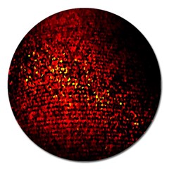 Red Particles Background Magnet 5  (round) by Nexatart