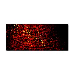 Red Particles Background Cosmetic Storage Cases by Nexatart