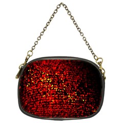 Red Particles Background Chain Purses (two Sides)  by Nexatart