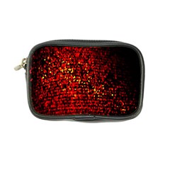 Red Particles Background Coin Purse by Nexatart