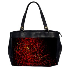 Red Particles Background Office Handbags by Nexatart