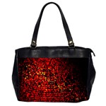 Red Particles Background Office Handbags (2 Sides)  Front