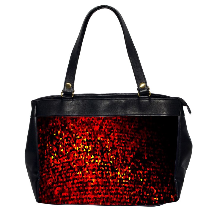 Red Particles Background Office Handbags (2 Sides) 