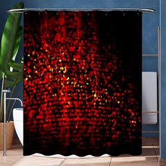 Red Particles Background Shower Curtain 60  X 72  (medium)  by Nexatart