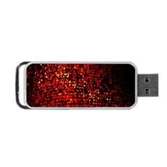 Red Particles Background Portable Usb Flash (two Sides) by Nexatart