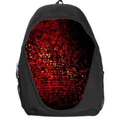 Red Particles Background Backpack Bag by Nexatart