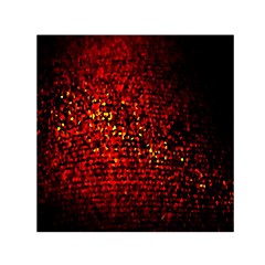 Red Particles Background Small Satin Scarf (square) by Nexatart