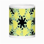 Yellow Snowflake Icon Graphic On Black Background Morph Mugs Center