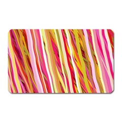 Color Ribbons Background Wallpaper Magnet (rectangular) by Nexatart