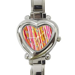 Color Ribbons Background Wallpaper Heart Italian Charm Watch by Nexatart