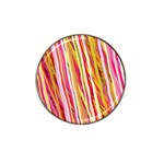 Color Ribbons Background Wallpaper Hat Clip Ball Marker (4 pack) Front