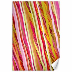 Color Ribbons Background Wallpaper Canvas 12  X 18   by Nexatart