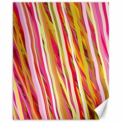 Color Ribbons Background Wallpaper Canvas 16  X 20   by Nexatart