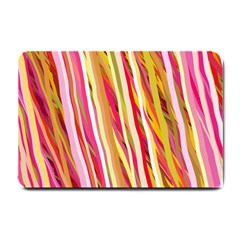 Color Ribbons Background Wallpaper Small Doormat  by Nexatart