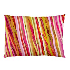 Color Ribbons Background Wallpaper Pillow Case by Nexatart