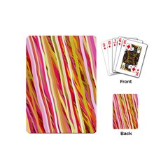 Color Ribbons Background Wallpaper Playing Cards (mini)  by Nexatart