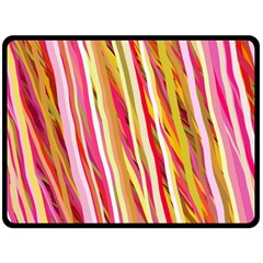 Color Ribbons Background Wallpaper Double Sided Fleece Blanket (large)  by Nexatart