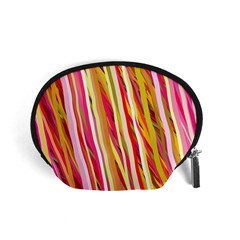 Color Ribbons Background Wallpaper Accessory Pouches (small)  by Nexatart