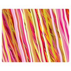 Color Ribbons Background Wallpaper Double Sided Flano Blanket (medium)  by Nexatart