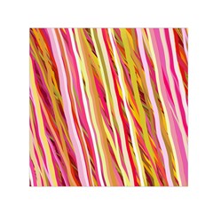 Color Ribbons Background Wallpaper Small Satin Scarf (square) by Nexatart