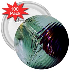 Out Of Time Glass Pearl Flowag 3  Buttons (100 Pack)  by Nexatart