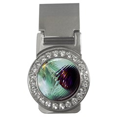 Out Of Time Glass Pearl Flowag Money Clips (cz)  by Nexatart