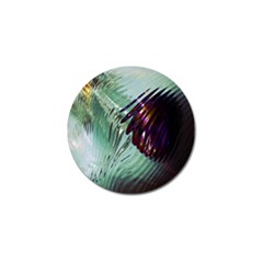 Out Of Time Glass Pearl Flowag Golf Ball Marker by Nexatart