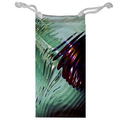 Out Of Time Glass Pearl Flowag Jewelry Bag by Nexatart