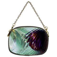 Out Of Time Glass Pearl Flowag Chain Purses (two Sides)  by Nexatart