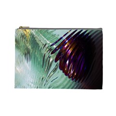 Out Of Time Glass Pearl Flowag Cosmetic Bag (large)  by Nexatart