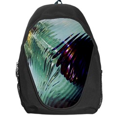 Out Of Time Glass Pearl Flowag Backpack Bag by Nexatart