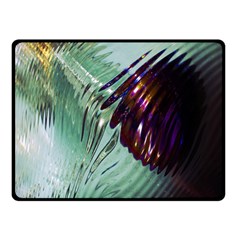 Out Of Time Glass Pearl Flowag Double Sided Fleece Blanket (small)  by Nexatart