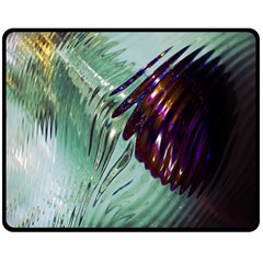 Out Of Time Glass Pearl Flowag Double Sided Fleece Blanket (medium)  by Nexatart