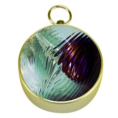 Out Of Time Glass Pearl Flowag Gold Compasses by Nexatart