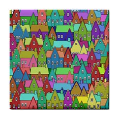 Neighborhood In Color Tile Coasters by Nexatart