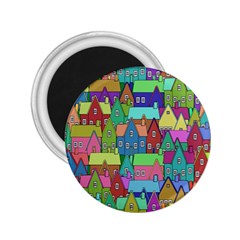 Neighborhood In Color 2 25  Magnets by Nexatart