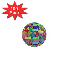 Neighborhood In Color 1  Mini Magnets (100 Pack)  by Nexatart