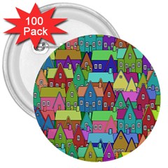 Neighborhood In Color 3  Buttons (100 Pack)  by Nexatart