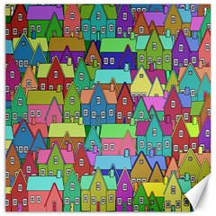 Neighborhood In Color Canvas 16  X 16   by Nexatart