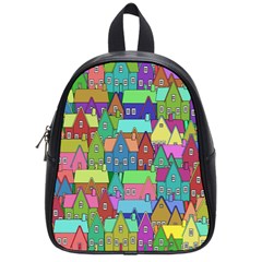 Neighborhood In Color School Bags (small)  by Nexatart