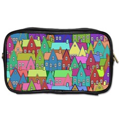 Neighborhood In Color Toiletries Bags by Nexatart