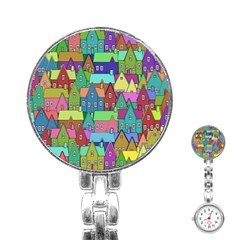 Neighborhood In Color Stainless Steel Nurses Watch by Nexatart