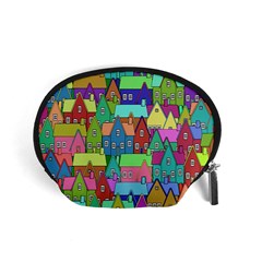 Neighborhood In Color Accessory Pouches (small)  by Nexatart