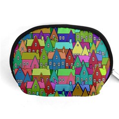 Neighborhood In Color Accessory Pouches (medium)  by Nexatart