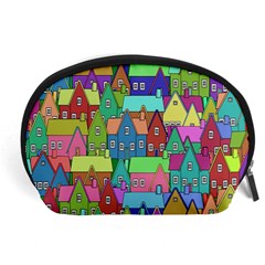 Neighborhood In Color Accessory Pouches (large)  by Nexatart