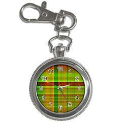 Multicoloured Background Pattern Key Chain Watches by Nexatart