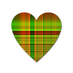 Multicoloured Background Pattern Heart Magnet by Nexatart