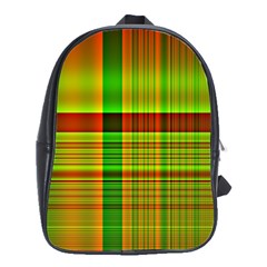 Multicoloured Background Pattern School Bags(large)  by Nexatart