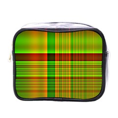 Multicoloured Background Pattern Mini Toiletries Bags by Nexatart