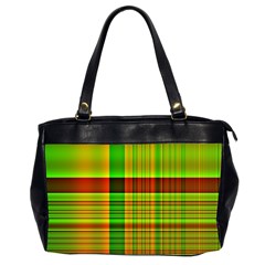 Multicoloured Background Pattern Office Handbags (2 Sides)  by Nexatart